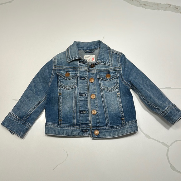 J crew crewcuts girls blue denim jacket size 2 💙 - Picture 2 of 7
